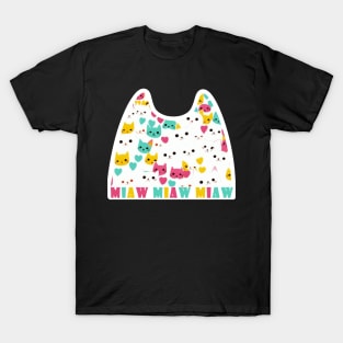 Cat Love: Cat Miaw and Cute Cat Design T-Shirt